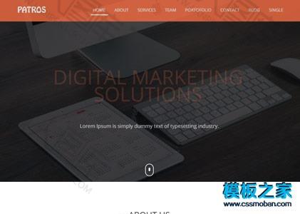 旅行景点bootstrap网站模板图2