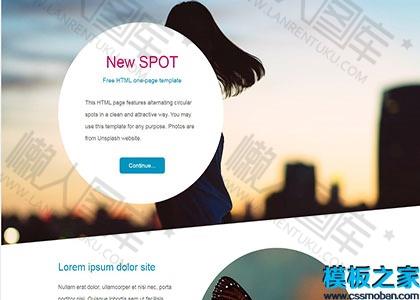 css单页面设计网站模板图2