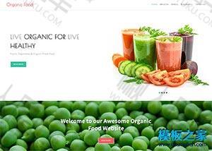 健康有机水果蔬菜网站模板