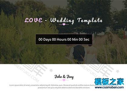 粉色婚庆公司html5响应式网站模板图2