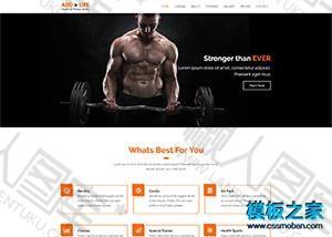 健身器材企业网站模板