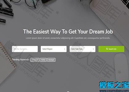 统计类自举响应式网站模板图2