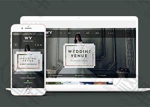 wedding婚礼规划布局引导式网站模板