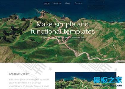 景点展示页bootstrap网站模板图2