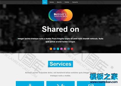 商务咨询服务公司网站模板图2