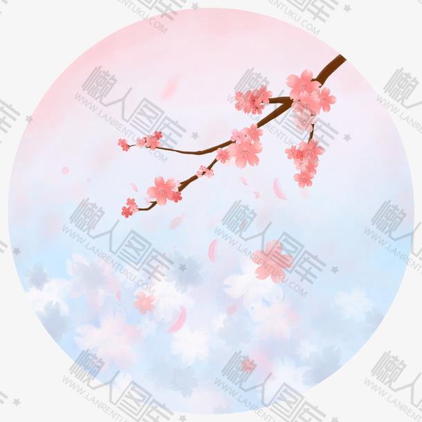 樱花水彩画图1