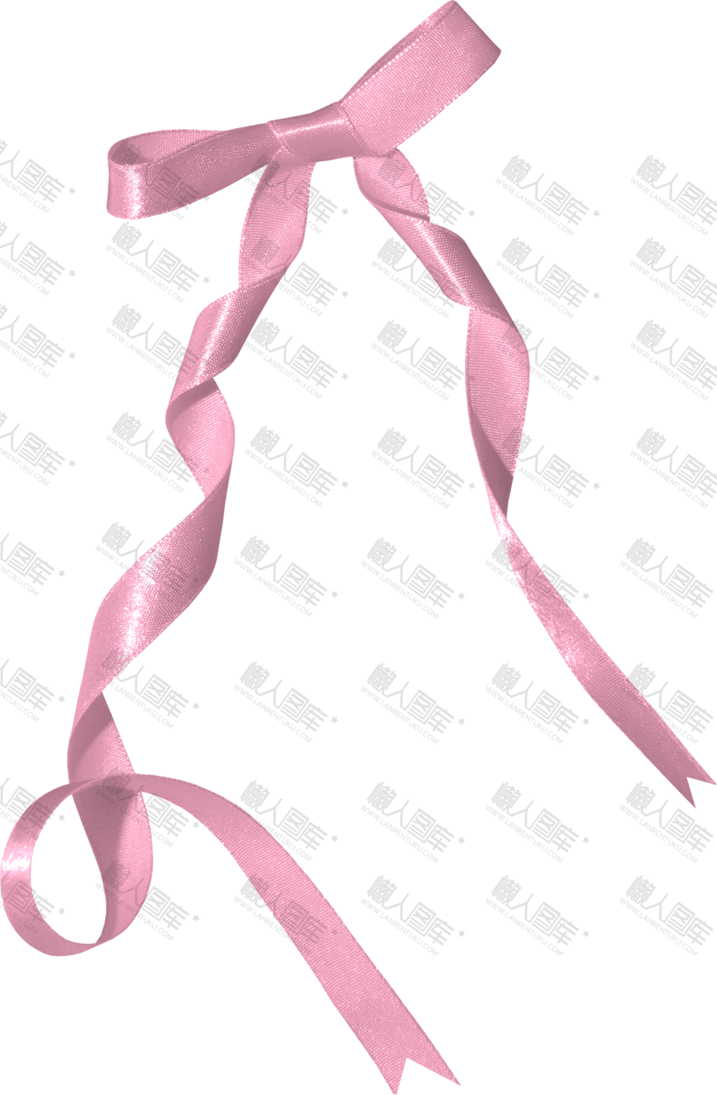粉色蝴蝶结丝带装饰