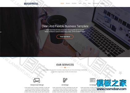 商务投资单页面网站模板图2