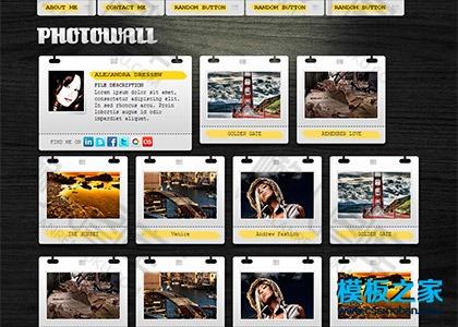 个人相册作品展示网页模板图2