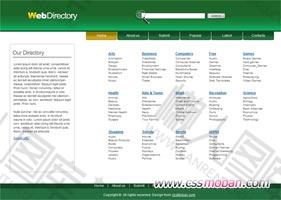 绿色分类目录网页模板
