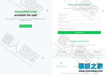 domain域名出售停放页网站模板图2