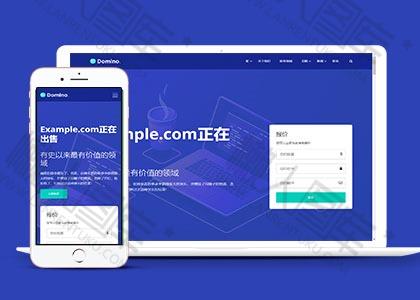 域名服务代理商HTML5模板图2