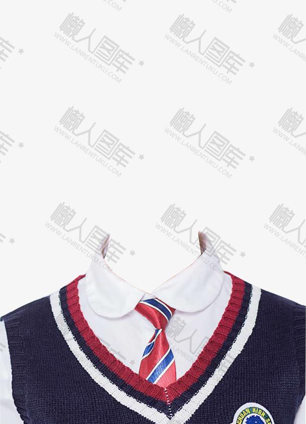 学生证件照衣服ps模板图1
