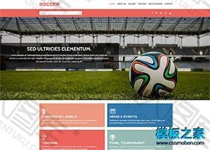 足球运动新闻门户网页模板