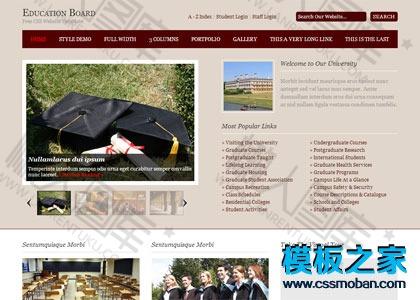 大学学校官网整站模板图2