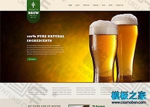 雪花啤酒饮料公司网站模板