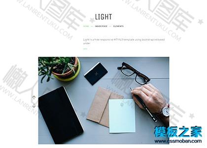 极致简洁画册vi设计公司网页模板图2