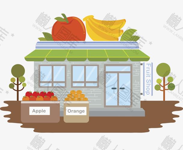 卡通水果超市便利店图片图1