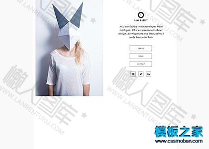 个人介绍网站模板图2