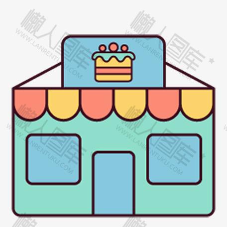 卡通甜品店标志图1