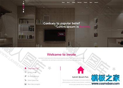 css3家居装修展示网站模板图2