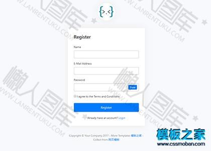 Login后台登录html5模板图2