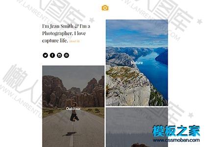 图片画廊摄影之家网站模板图2