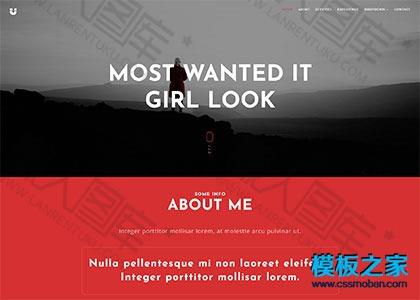 设计公司项目展示宽屏网页模板图2