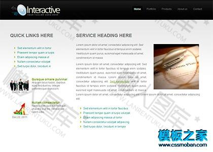 摄影工作室网站css模板图2