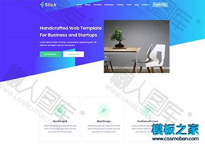 bootstrap4着陆页模板图2