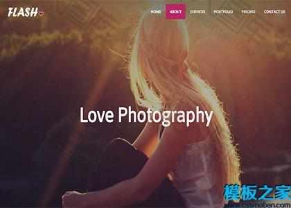 HTML5摄影单页网站模板图2