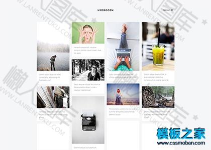 手机瀑布流相册图库网站模板图2