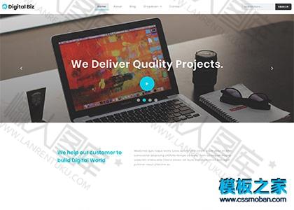 科技服务软件公司响应式模板图2