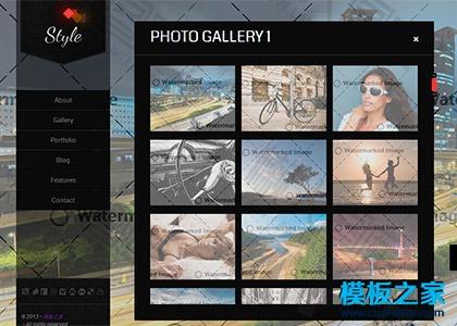 摄影作品展示网页设计模板图2
