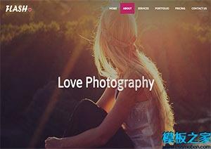 HTML5摄影单页网站模板