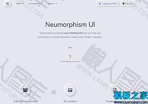 用户界面设计web网站模板