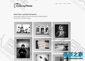 黑白调摄影工作室网页模板