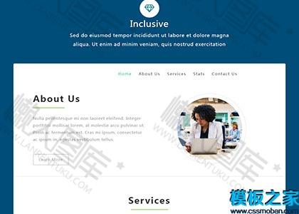 统计师商业服务网站模板图2