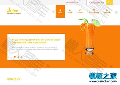 水果果汁店响应式模板图2
