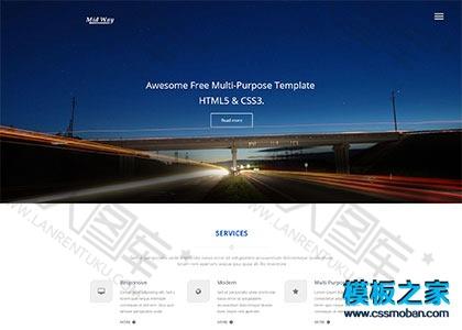 科技公司产品宣传响应式网站模板图2