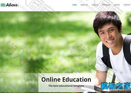 简约教育机构网站模板图2