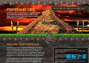 传奇sf游戏网站html模板
