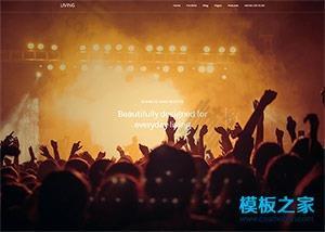 音乐演唱会策划公司网站模板
