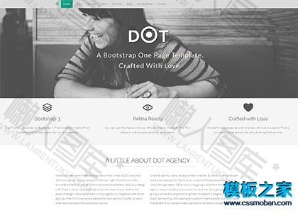 bootstrap设计公司单页跳转模板图2