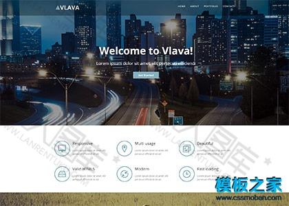 响应式bootstrap单页模板图2