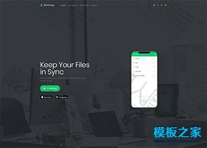 App安装下载引导宣传页html5模板图2