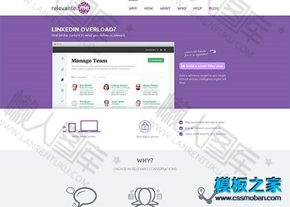 互联网产品公司网站模板图2