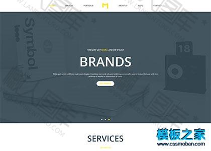 大图项目设计企业网站模板图2