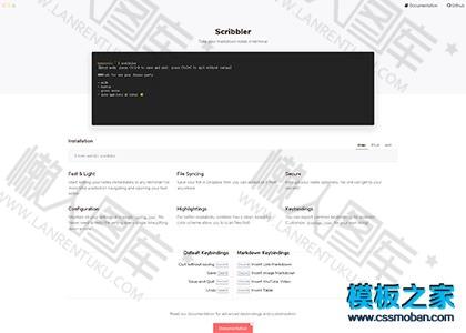 前端工具code简洁官网模板图2