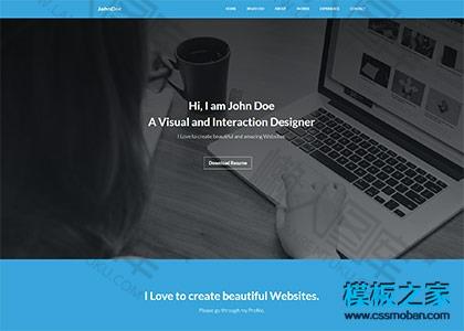 UI设计师web个人简历模板图2